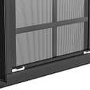 2 Pack Shed Windows 18" W x 23" H Flush Mount, Black Household Windows for Playhouses, Barns, Chicken Coop