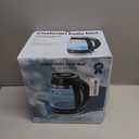 Chefman Electric Kettle, 1.8L 1500W, Hot Water Boiler, Removable Lid for Easy Cleaning, Auto Shut Off, Boil-Dry Protection, Stainless Steel Filter, BPA Free, Borosilicate Glass Electric Tea Kettle (Black)