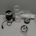 12-Piece Smoothie Blender Maker 25,000 RPM Personal Blender for Ice Crushing Smoothies & Frozen Drinks Nuts with 23oz, 32oz, 37oz Portable Cups Two 6-Leaf Stainless Steel Blades, Silver