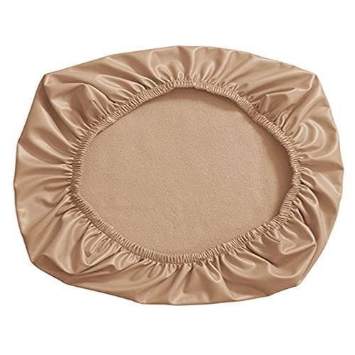 ZZDZW Rolling Wheels Stool Covers Pu Leather Bar Stool Cover Waterproof Round Workbench Seat Chair Cover Dining Chair Protector Seat Slipcover for Home Footstool Protect Cover