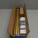 Gold Shower Curtain Rod 34-66 Inches(2.8-5.5ft) Never Rust Adjustable Shower Rod Spring Tension Non Slip No Drilling Shower Rods for Bathroom Garland Window