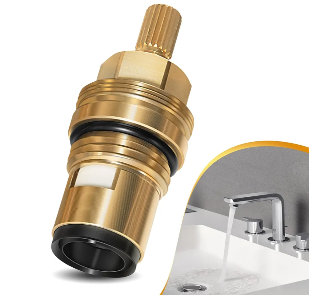 (15)
45882000 Hot Cartridge Replacement for Grohe Ceramic cartridge - 1/2" - 1/4 Turn - Anti-Clockwise Open,90 Degrees Right Hand Stop.