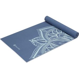 Gaiam Yoga Mat - Premium 5mm Print Thick Non Slip Exercise & Fitness Mat for All Types of Yoga, Pilates & Floor Workouts (68" x 24" x 5mm) (High Tide Point)