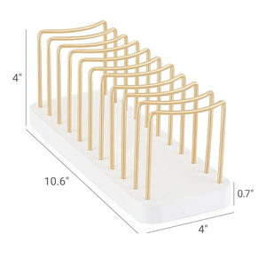 Mkono Hat Organizer for Baseball Caps, Hat Holder for 10 Baseball Caps, Tabletop Hat Rack Stand Storage Display Cap Organizer for Desk Closet Shelf Dresser White