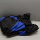 BDK PolyPro Car Seat Covers Full Set in Blue on Black, Front and Rear Split Bench Seat Covers for Cars, Easy to Install Car Seats Cover Set and Accessories for Auto Trucks Van SUV - Blue