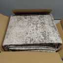 DMOYEST Area Rug Living Room Rugs - 2x6 Washable Large Soft Indoor Neutral Modern Abstract Low Pile Rug Carpet for Bedroom Dining Room Farmhouse Home Office - Brown