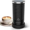 Milk Frother, Automatic Milk Steamer and Heater, 4-in-1 Multifunction Electric Hot and Cold Foam Maker and Milk Warmer for Latte, Cappuccinos, Macchiato,Black