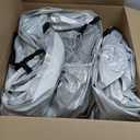 Kayme 6 Layers Car Cover Waterproof All Weather for Automobiles, Outdoor Full Cover Rain Sun UV Protection with Zipper Cotton, Size A2 3XL Universal Fit for Sedan (186-193 inch) (Aluminum-Silver)