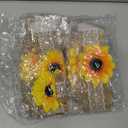 Patelai Sunflower Napkin Ring Holders Farmhouse Spring Napkin Rings for Sunflower Wedding Party Table Decoration(20 Pieces)