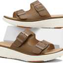 UBFEN Womens Platform Sandals Comfortable Walking Slide Soft Cushioning Footbed Casual Dressy Wedge Sandals (6)