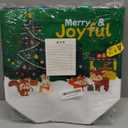 Clysee 12 Pcs Christmas Gift Bags with Handles 12.6 x 9.8 x 6.7 Inch Large Non-Woven Tote Bags Christmas Reusable Treat Bags for Gifts Wrapping Shopping Xmas Holiday Party Favors