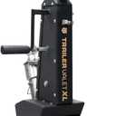 Trailer Valet XL Trailer Dolly with 2 Inch Ball  Drill-Powered or Manual Hand Crank Mover  10,000 lbs Towing Capacity, 1,000 lbs Tongue Weight  Auto Brake, Never-Flat Tires, TVDA Included