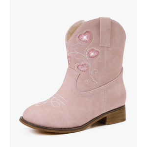 Toddler Cowgirl Boots Girls Cowboy Boot Ankle Toddler Girl Boot Kids Boots Western Horse Riding Shoes Birthday Party, 5