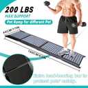 63" Long Dog Ramp for Car, Foldable Dog Ramps for Large Pet, Portable Dogs Ramp for Truck, 17" Wide Pet Car with Non-Slip Rug Surface, Pet Ramp for Large Dogs Up to 200LBS for Car, SUV & Truck-L