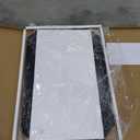Vanity Bathroom Mirror, 24" x 36" Black Scalloped Mirror for Wall
