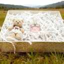 2 x 1LB-White Crinkle Paper Filler,Box Stuffing for Gift Box Filler.White Shredded Paper for Gift Baskets,Suitable for Different Festivals'Gift Basket Filler (Titanium White