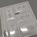 Bates- Duplex Wall Plate, 5 Pack, White Outlet Covers Wall Plate