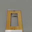 Solid Wood Single Rocker Light switch Plate 4.5" X 2.76" Outlet Covers Wooden Decorative Wall Plate Bamboo Quality Light Switch Plate Cover for Bedroom Kitchen Home (Single Rocker)