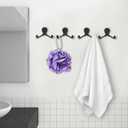 20Pcs Double Hooks For Hanging Heavy Duty Coat Hooks Bulk Double Prong Utility Hook Rustic Black Metal Hooks Wall Mounted for Living Room Bathroom Kitchen Bedroom for Towel Coat Bag Scarf Hat Key Cup