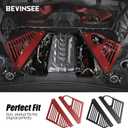 Bevinsee Engine Bay Panel Cover Aluminum 2PCS for C8 Corvette Accessories