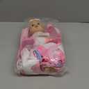 Mastom 12'' Baby Doll Playset with 4 Outfits Backpack, 12 Inch Realistic Baby Dolls with Clothes Backpack and 2 Bottles Bib Quilt Nipple Socks, Pretend Play Baby Doll Gift for Toddlers Girls Age 3+