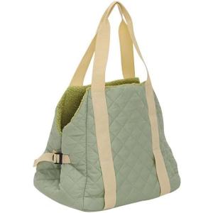 2-in-1 Convertible Pet Carrier & Bed, Soft-Sided Portable Travel Tote with Safety Tether, Pet Car Seat, for Small Dogs & Cats, Soft Plush Inner Lining, Ideal for Car Travel, Shopping