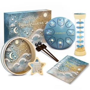 Musical instruments Kalimba, Rainstick, Rain Drum & Ocean Drum – Learning, Music Classroom Must Haves Kids Music Toddler Musical Instruments Boost Creativity & Motor Skills Perfect Baby Play,toddler