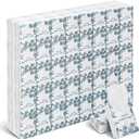 Therwen 100 Pcs Wedding Happy Tears Tissues Packs for Wedding Guests 1000 Sheet Tissues Packs Travel Size Bulk Welcome Bags Stuffers Emergency Kit Classic Bright Retro