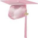 Endea Graduation Shiny Cap & Tassel (Pink, 2026)