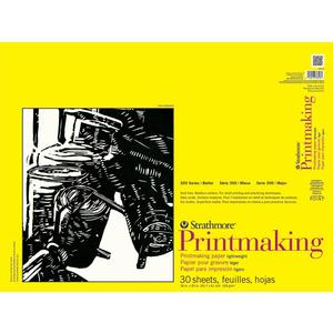 Strathmore 300 Series Lightweight Printmaking Pad, 18 by 24", 30 Sheets
