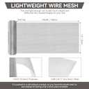 Sculpting Mesh 13 Inch by 16.4 Foot, Moldable Aluminum Mesh for Arts and Craft, Aluminum Wire Mesh Roll, Craft Mesh for DIY Projects