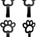 FoyaHome 4Pcs Dog Hooks for Wall, Cute Paw Key Hook Wall Mount, Organizer Hook, Pet Hook, Great Gift for Dog Lovers, for Entryway Hallway Kitche Office Bedroom, Living Room