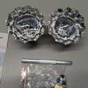 Mortise Lock Glass Door Knobs Replacement Set, Vintage Crystal Door Knobs for Replacement Broken Old Antique Style Lock Sets on Interior Door, Oil Rubbed Bronze Finish