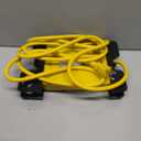 Heavy Duty Power Strip with USB, Workshop 8 Outlet Surge Protector 2700 Joules, Industrial Metal 15Amp Power Strip, 10 FT Extension Cord and Wide Spaced. Yellow