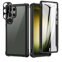 seacosmo Designed for Samsung Galaxy S23 Ultra Case, Full Body Shockproof Cover, with Built-in Screen Protector Slim Fit Protective Case for S23 Ultra 6.8", Black
