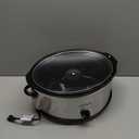 Crock-Pot 7 Quart Oval Manual Slow Cooker, Stainless Steel (SCV700-S-BR), Versatile Cookware for Large Families or Entertaining