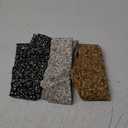 AWAYTR Women's Long Twist Knotted Chiffon Headbands - 3PCS Criss Cross Head Wraps for Thick Hair (Black+Beige+Khaki)