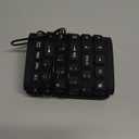 sungwoo Foldable Silicone Keyboard USB Wired Waterproof Rollup Keyboard for PC Notebook Laptop (All Black)