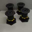 Wlrrcwdttc 4 Pcs Adjustable Height Bed Support Legs 6.99.8 inch, Bed Frame Center Support Legs for Bed Frame/Bed Center Slat,Bed Support Reinforcement Parts Bed Slats Support Leg Bed Replacement Legs