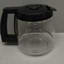 14-Cup Glass Replacement Coffee Carafe Compatible with Cuisinart Coffee Maker Models DCC-2200, DCC-2600, DCC-2800, DCC-3200, and DCC-3200P1, Coffee Pot Decanter Pitcher, Black Handle