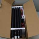 TONIAL1 Inch Double Curtain Rods for Windows 66 to 120 Inches, Heavy Duty Decorative Drapery Rod 32 to 144 Inches with Classic Cap Finial, Black