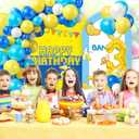 Yellow Cartoon Balloons Arch Kit, Cartoon Banana Theme 3rd Birthday Party Decorations for Boys and Girls Baby Shower Birthday Party Balloons Decoration Supplies