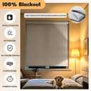 Niche Blinds Cordless Blackout Roller Shades with Valance,White,32" Wx72 H