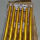 Gold Flameless Taper Candles with Remote, Flickering LED Candlesticks Battery Operated Home Candle Decor, Set of 6