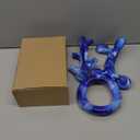 3Pack Dog Toys for Aggressive Chewers Dog Chew Toy Tough Dog Toys to Keep Them Busy Bacon Flavor Teething Chew Toys & Dental Health for Large Medium Small Breeds (Blue)