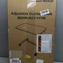 Vaunn Medical Pneumatic Adjustable Overbed Bedside Table With Wheels (Hospital and Home Use)