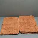 Yeaban Bathroom Rugs Sets 2 Piece  Thick Chenille Bath Mats | Absorbent and Washable Bath Rug Non-Slip, Soft Rugs for Bathroom, Shower, Sink - 20" x 32"+24" x 36", Dusty Pink
