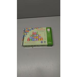 SYSKENI 35PCS Magnetic Blocks Travel Set, Mini Magnetic Blocks Travel Toys for Kids Ages 3-5 4-8, Portable Magnet Cubes STEM Learning Toys with Portable Iron Storage Box Christmas Birthday Gifts