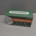 MUAKIOY No Drill Curtain Rod Holders, Heavy Duty Self Adhesive Curtain Brackets Hooks, Adjustable Nail-Free Stick on Wall Hangers for Bathroom, Bedroom, Kitchen and Livingroom (14 Pack)