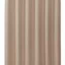 Clorox Treated Polyester Fabric Shower Curtain 70"x72" Tan Taupe with Weighted Magnetic Hem, Machine Washable
